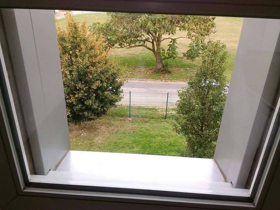 Fenêtre ouverte sur un jardin